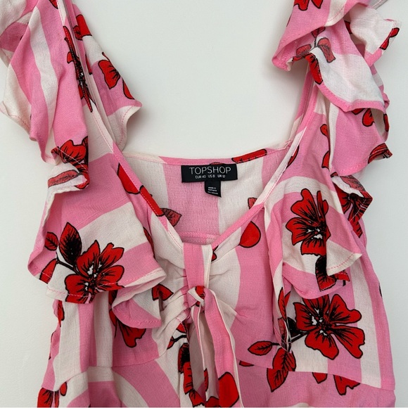 Top shop Cropped Flutter Top - Picture 3 of 14